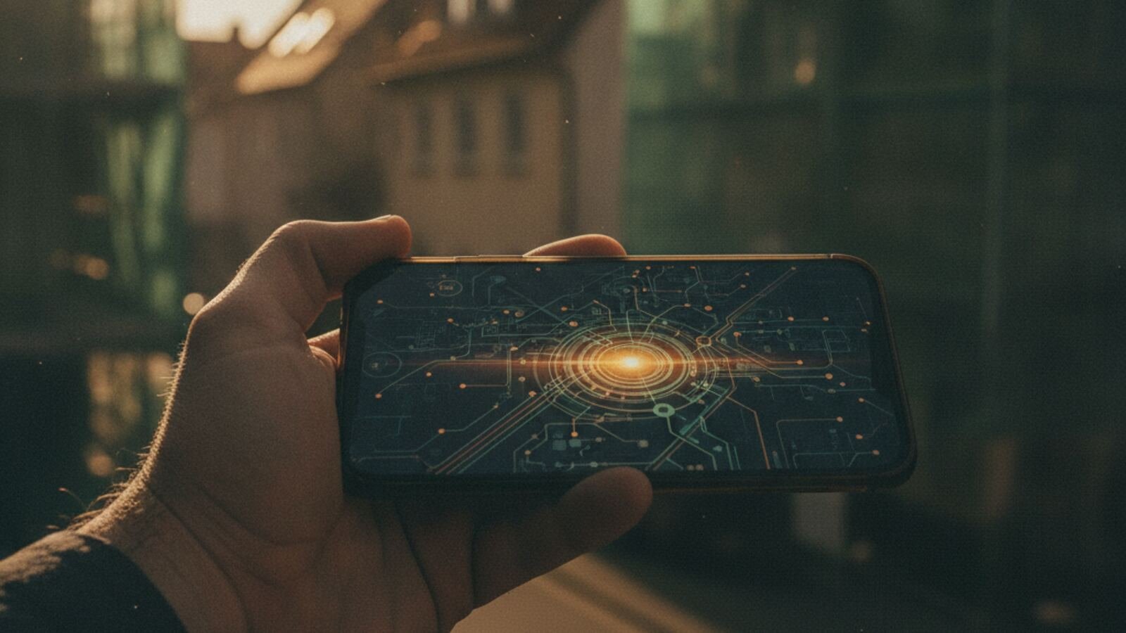 Google Unternehmensprofil eines lokalen Handwerksbetriebs auf dem Smartphone